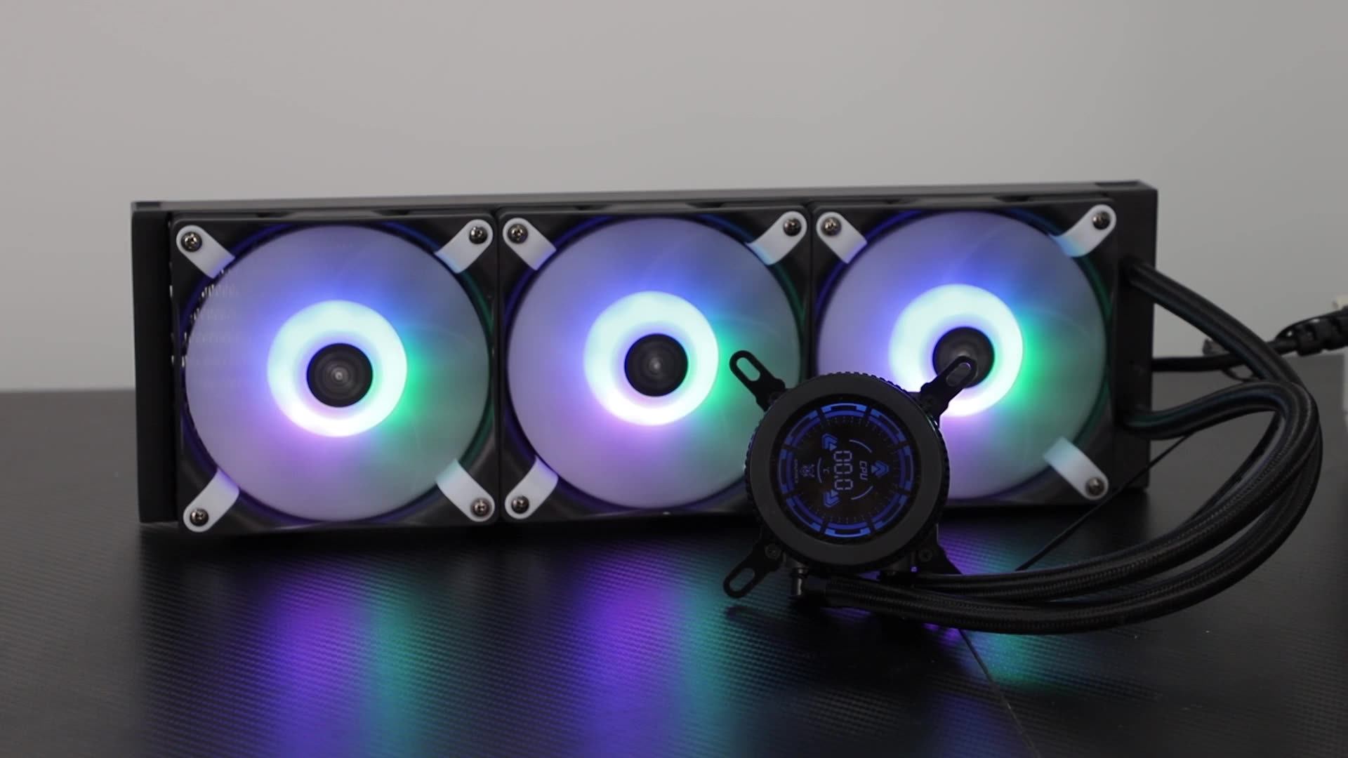 Rainbow 360mm Aio Liquid Cooler Computer Cpu Heatsink With Argb Cooling