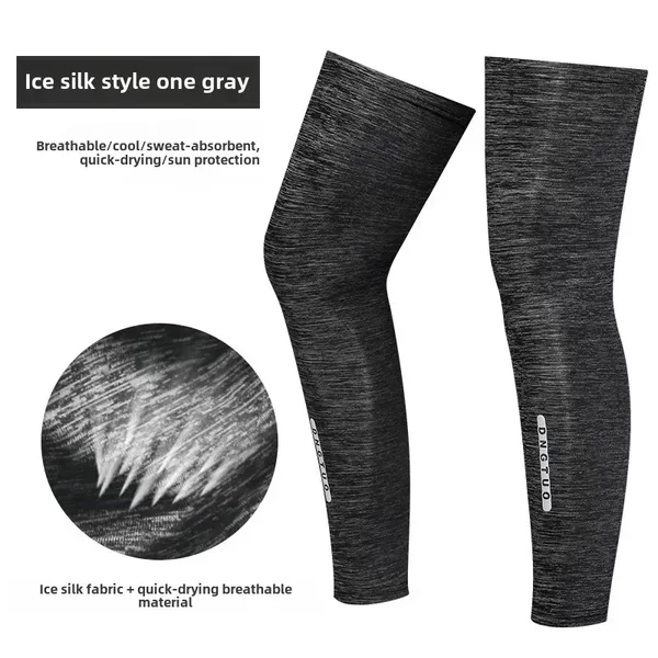 Sun Protection Leg Sleeves Summer Ice Silk Riding Leg Sleeves Outdoor Fishing Running Mountaineering Leg Sleeves Leg Protection Leg Sun Protection Sleeves
