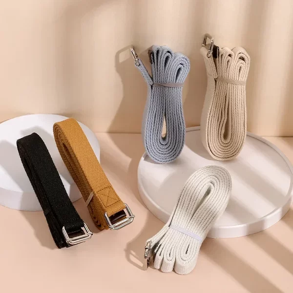 Factory Wholesale Yoga Tension Belt Yoga Auxiliary Supplies Sports Stretching Strength Training Iyengar Stretch Belt