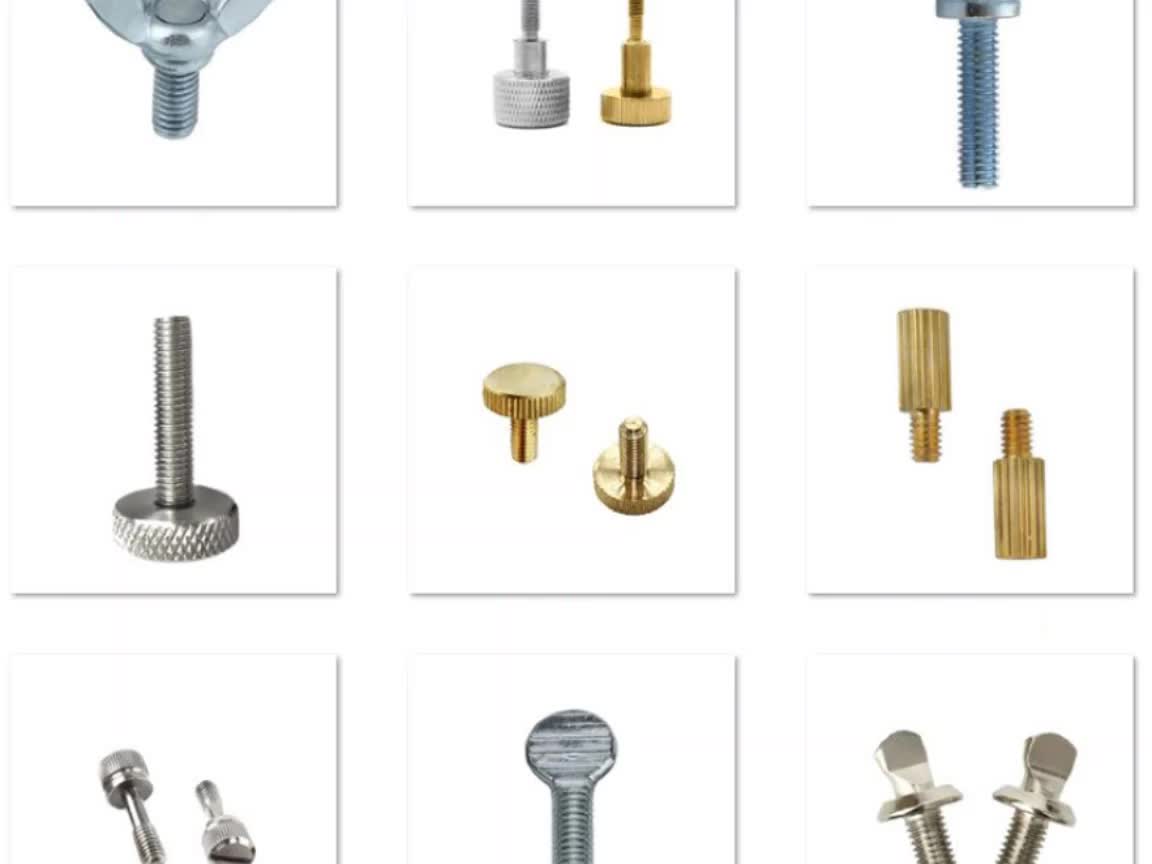 Custom Knurled Thumb Screw Nut M1.6 M2 M2.5 M3 M4 M5 M6 M8 M10 Zinc