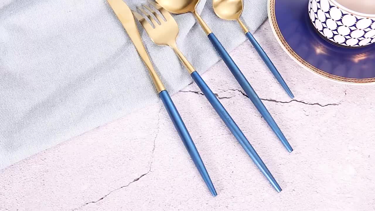 Jk Bulk Wholesale Wedding Gold Flatware Cutlery Sets Flatware Buy