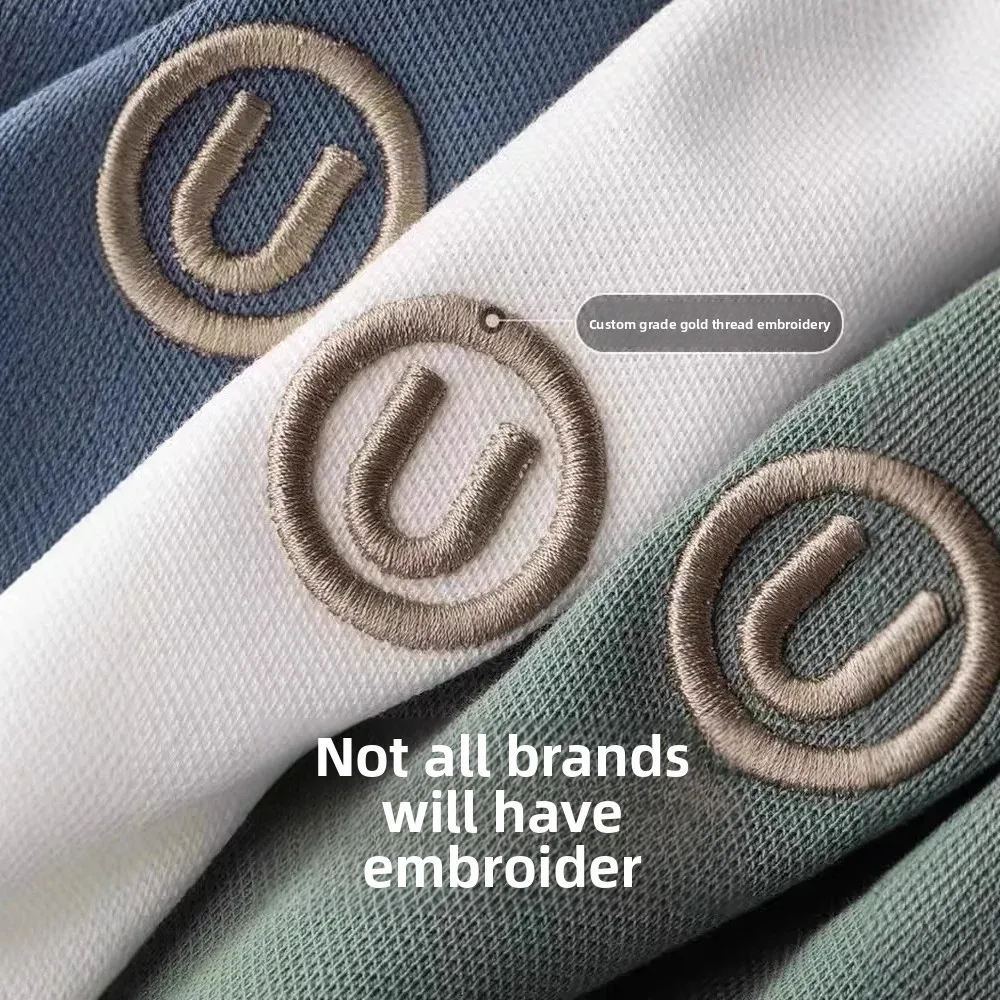 Thin and light embroidered men's short-sleeved polo shirt 2025 summer thin color-blocking stand-up collar casual T-shirt loose top for men 