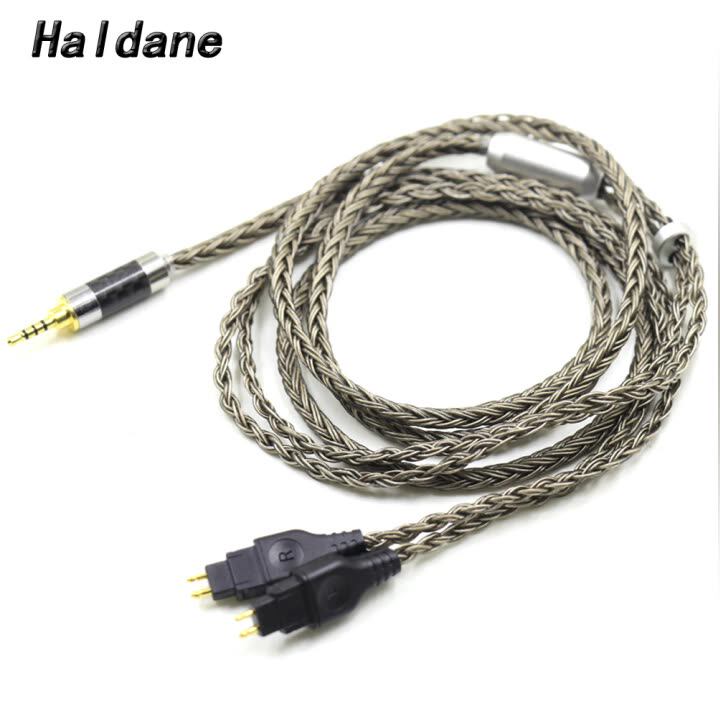 Haldane Gun-Color 16-ядерный посеребренный сменный кабель для наушников SENNHEISER HD600 HD650 HD600s