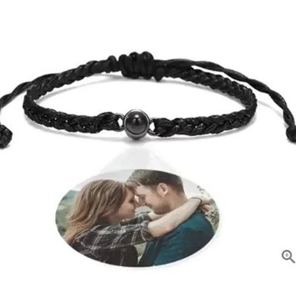 Cross-border foreign trade new 100 languages I love you nano projection bracelet custom color photo photo jewelry