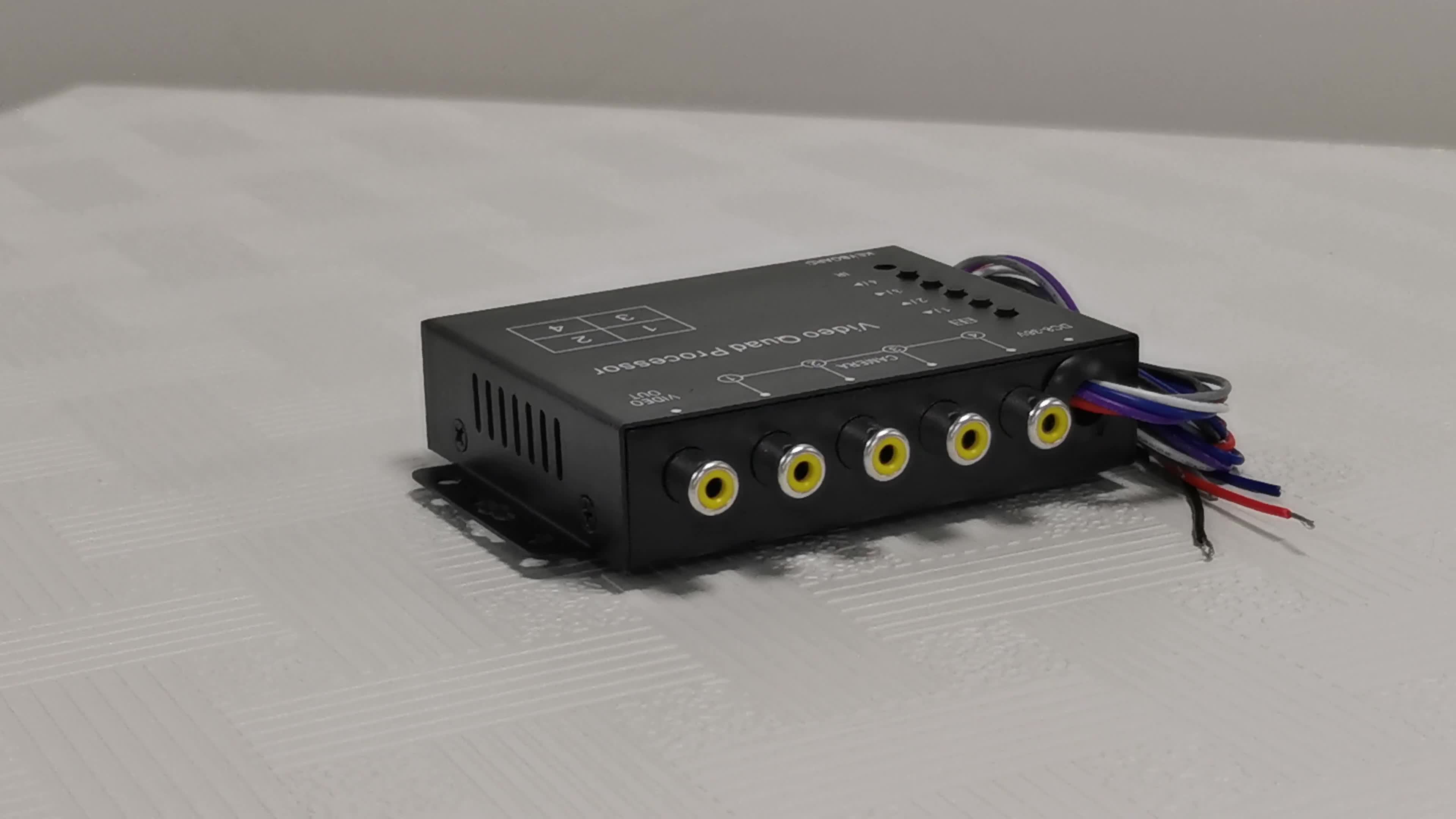 4ch Car Quad Splitter Control Box Mini 4 Channel Car Color Quad