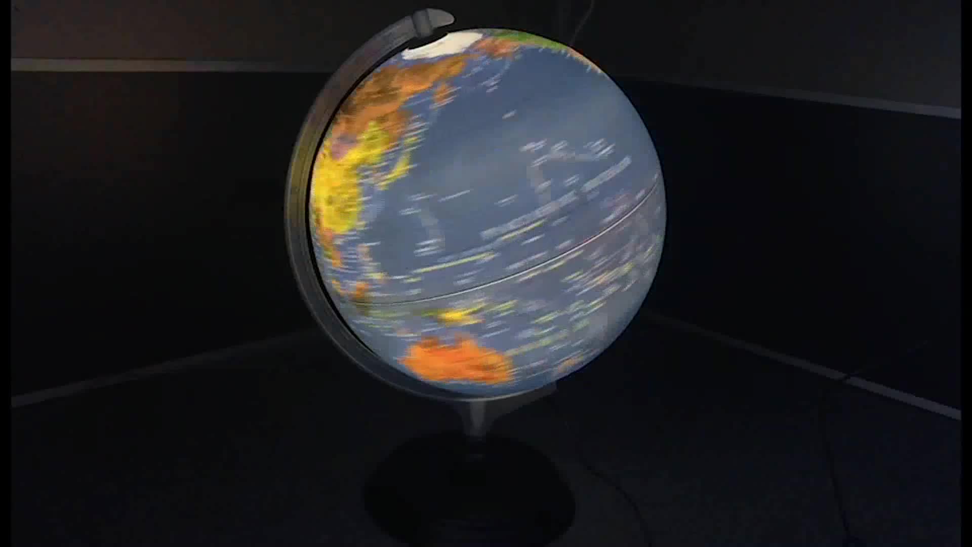 12 Inch Illuminated World Globe,Raised Relief Topographical Globe,Built