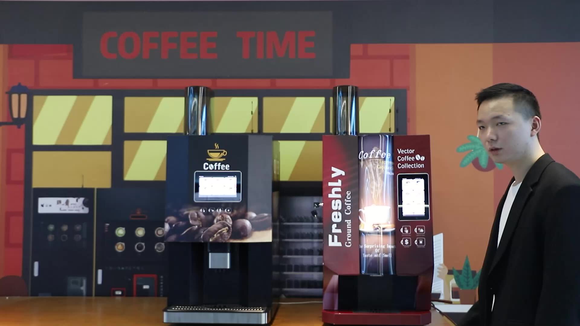 Coffee Vending Machine Fully Automatic 2022 New Tabletop Commercial