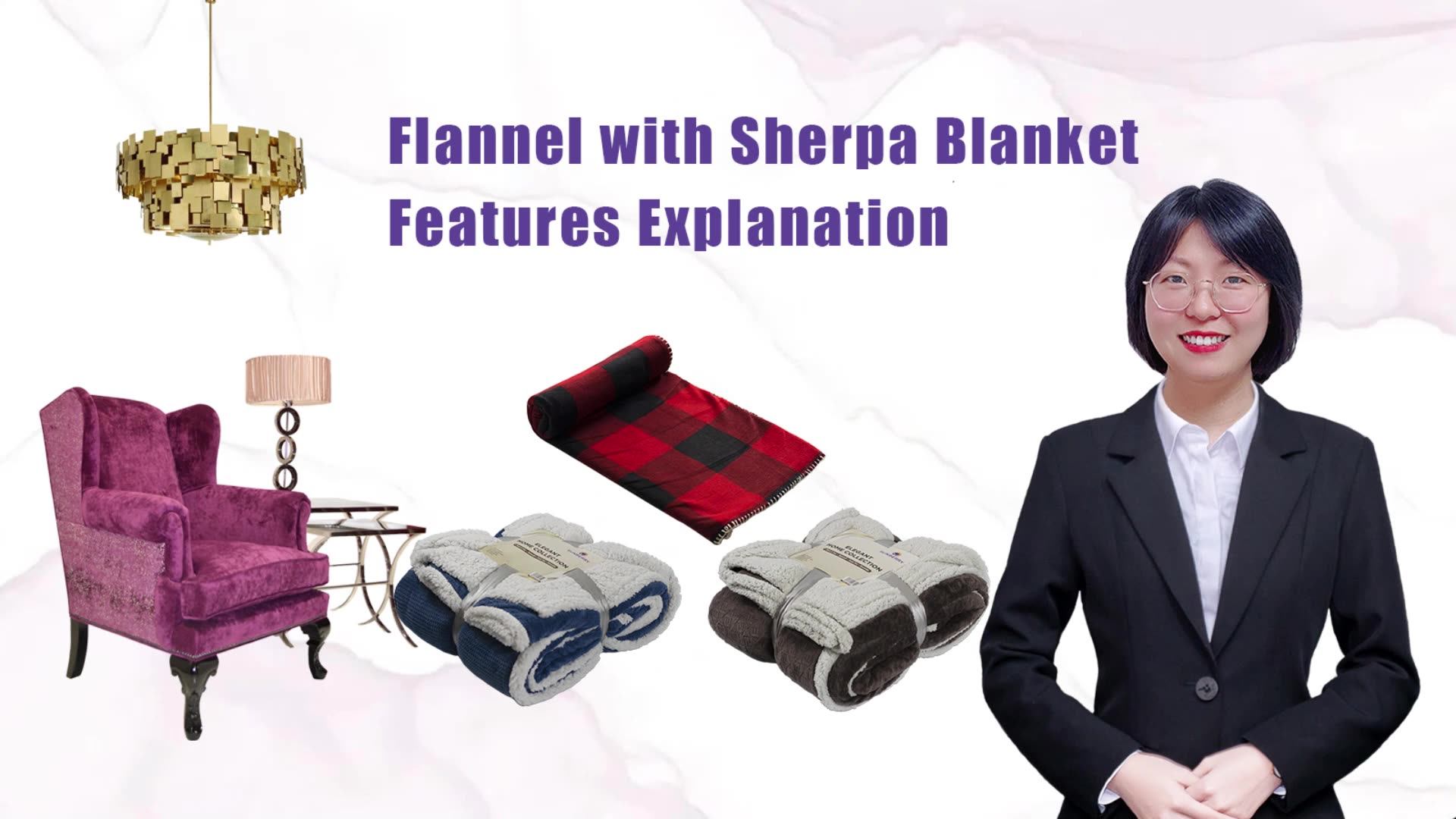 Wholesale Raschel Blanket Double Thick Warm Bed Blanket Floral Design