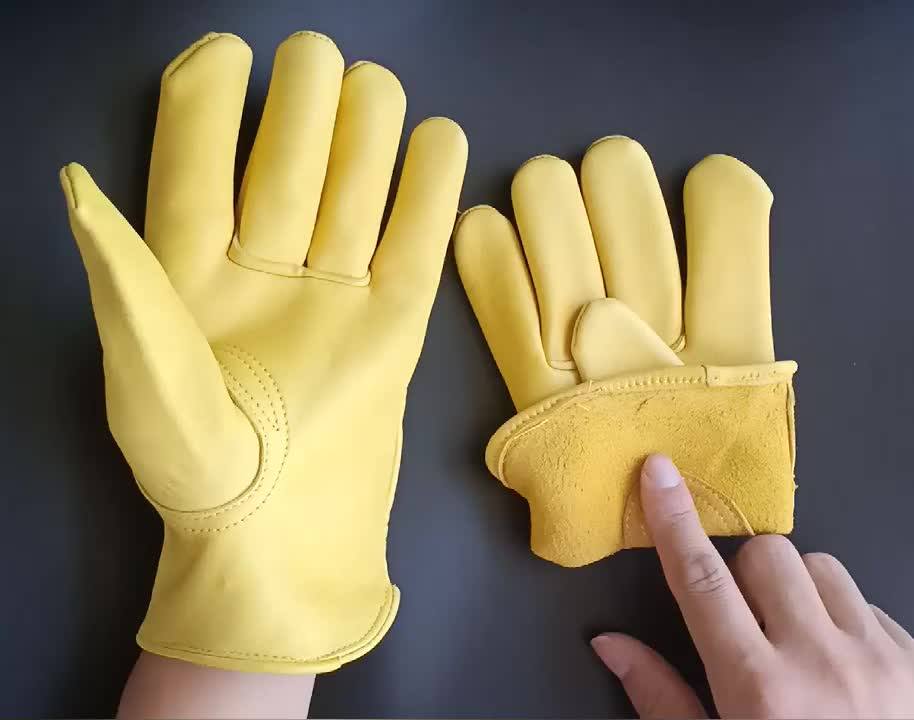 14" Length Goatskin Leather Linesman Protector Rubber Electrical