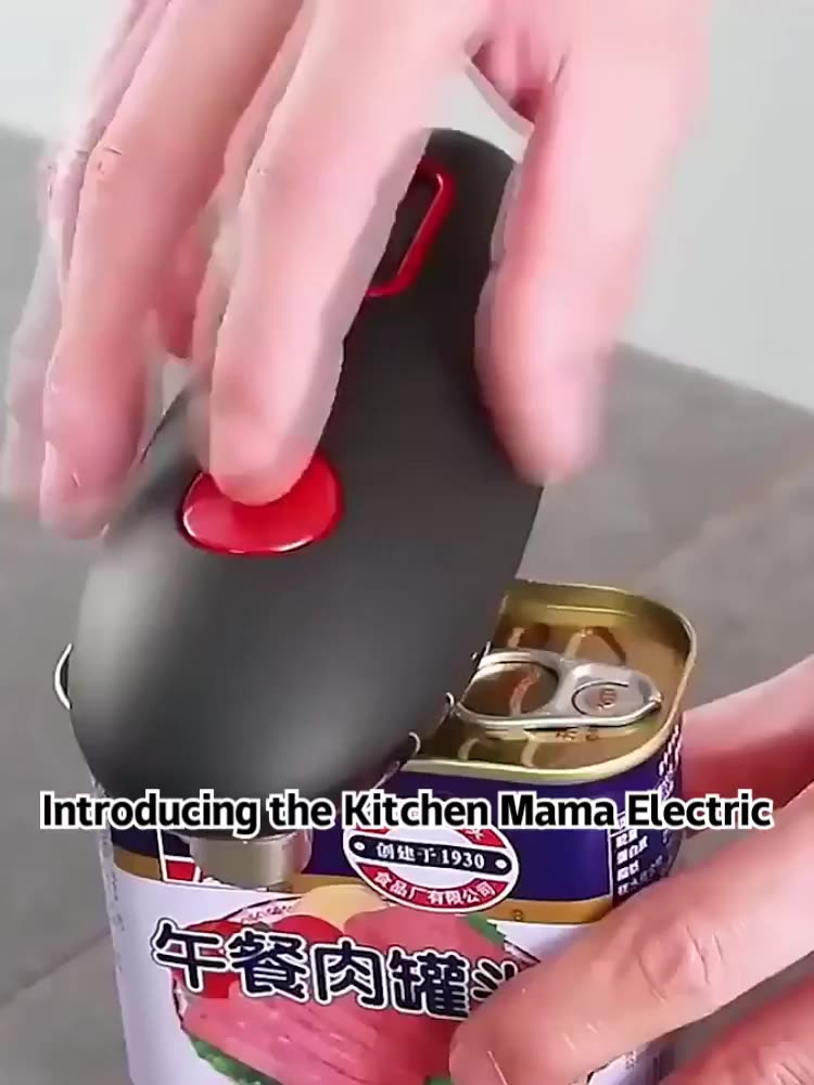 Kitchen Mama Electric Can Opener Open Your Cans With A Simple Push Of
