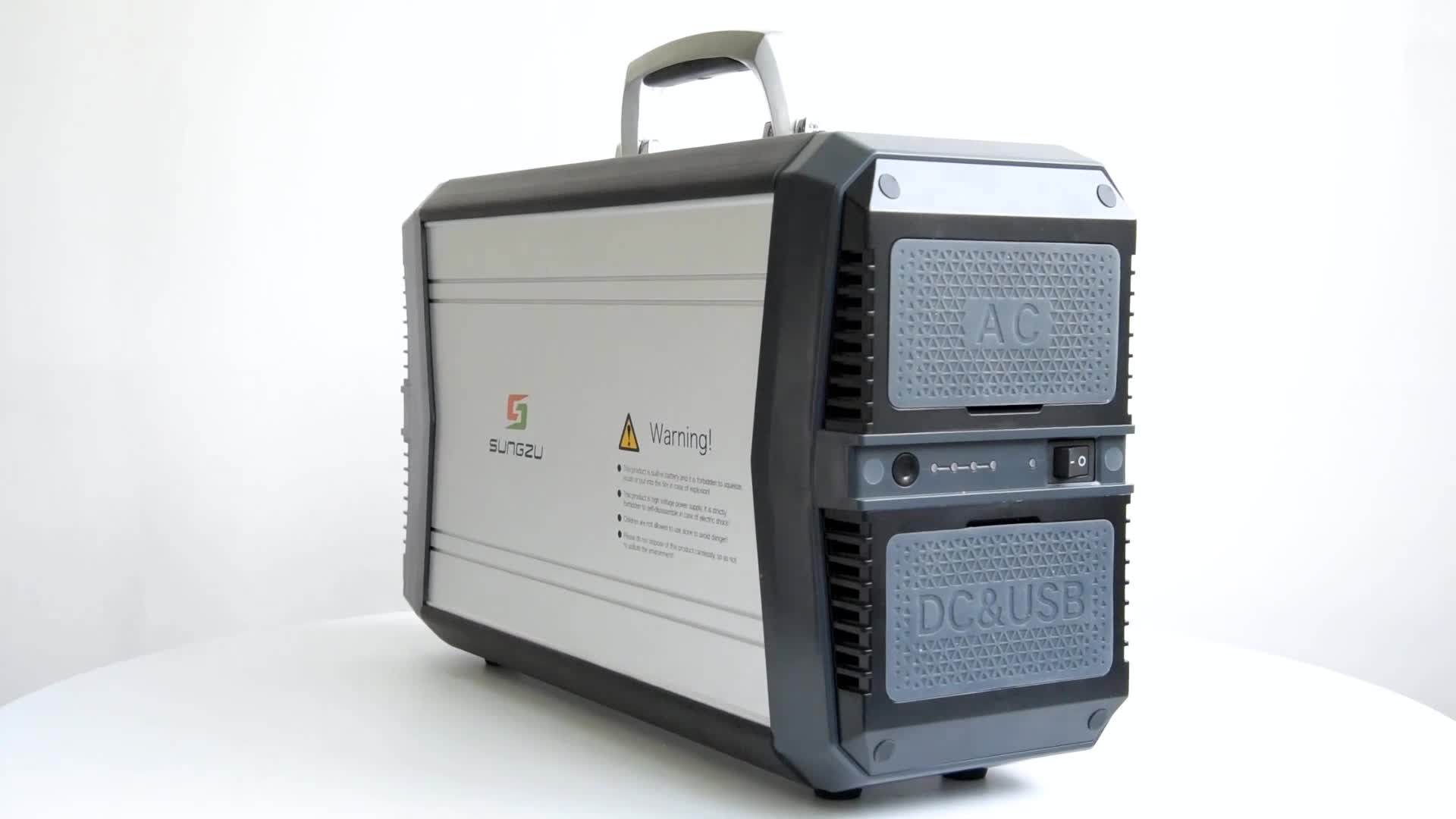 Ac Dc Lithium Battery 500w Portable Solar Energy Power Station For