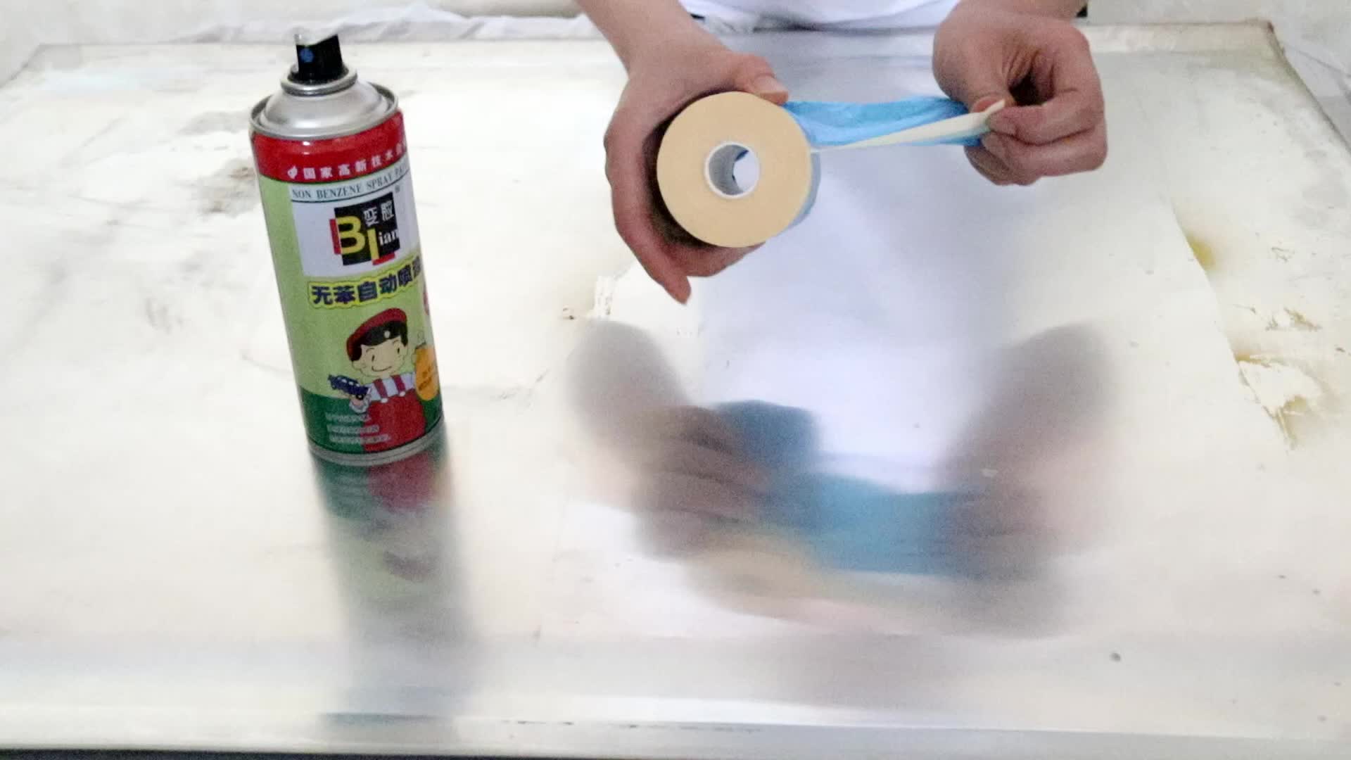Auto Paint Masking Film With Tape For Car Buy Auto Paint Masking Film