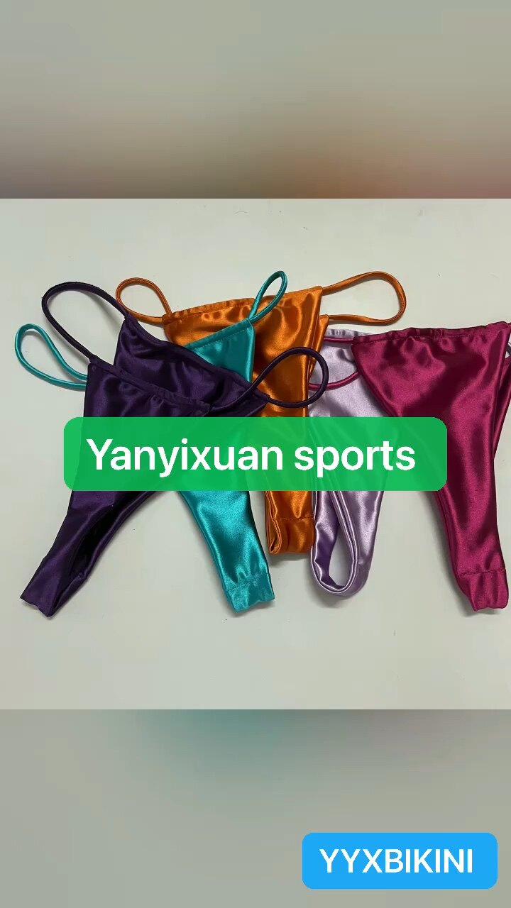 Custom Logo New Design Bikini Sexy Micro Mini 3 Piece Women's Swimwear ...