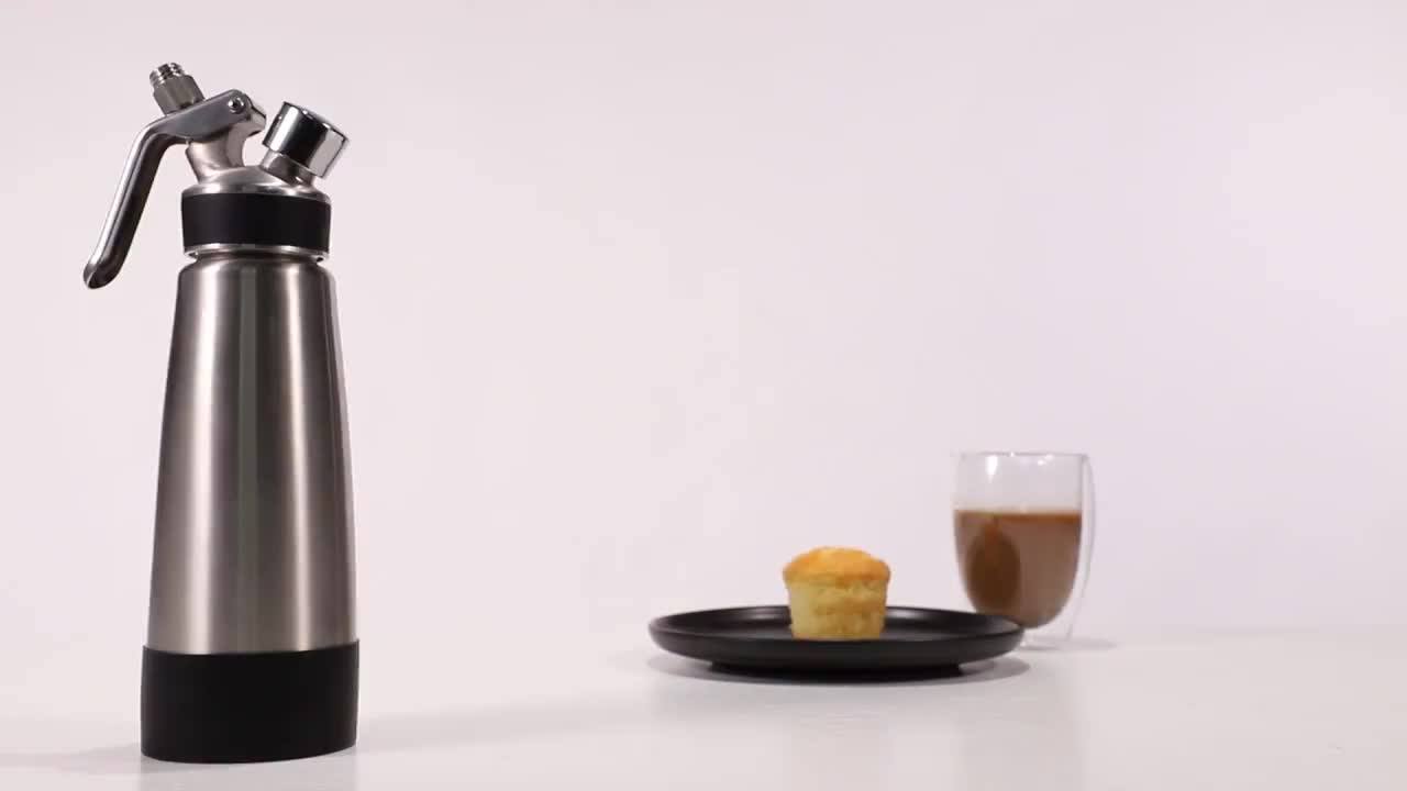 Cream Whipper Maker 1/2 Liter Aluminum Whipped Cream Dispenser Gun For