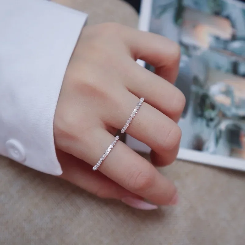 Брендовая светящаяся кольца, ювелирные изделия, образец 925 серебро