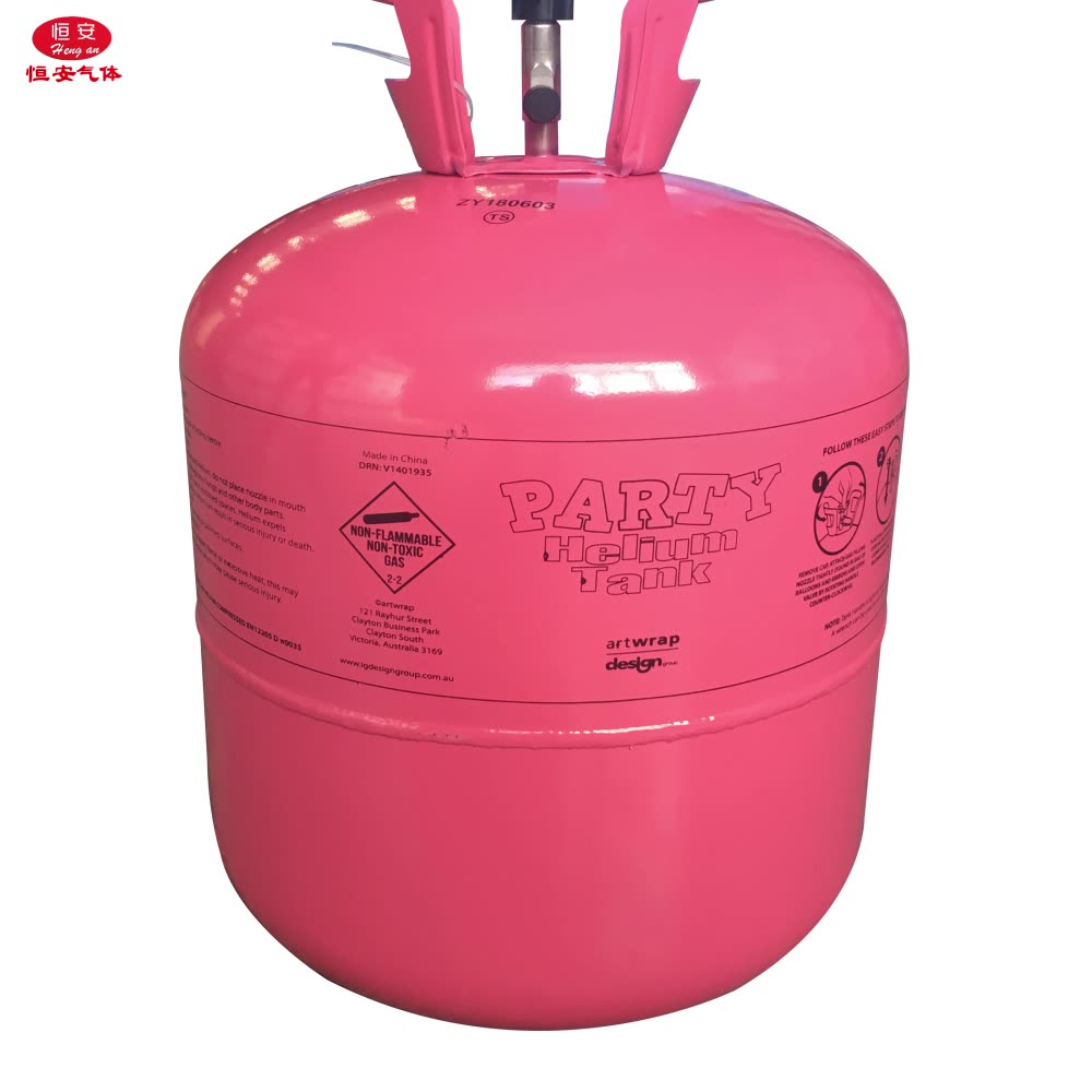 Factory Sale 13.6l 18bar Helium Balloon Tank 30pcs Disposable Helium