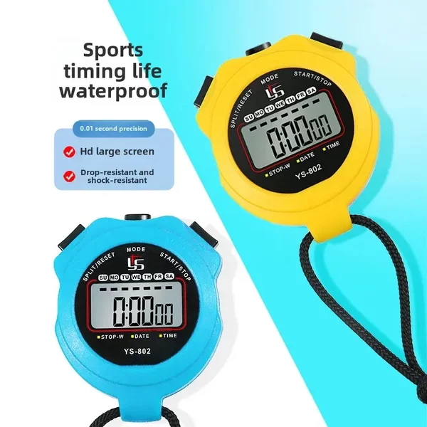 Yisheng Ys-802 Single Digital Stopwatch Timer Competition Track and Field Professional Training Referee Sports Fitness Computer