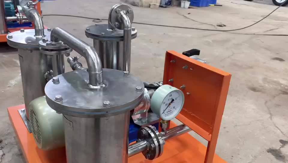 30lpm Used Vegetable Oil Filtration Machine Sunflower Oil Purification