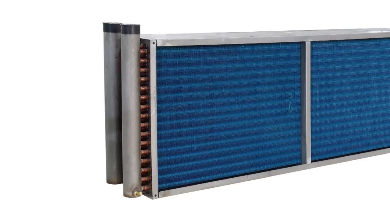 L Shape Aluminum Fin Refrigerator Cooling Coil Evaporator Equipment