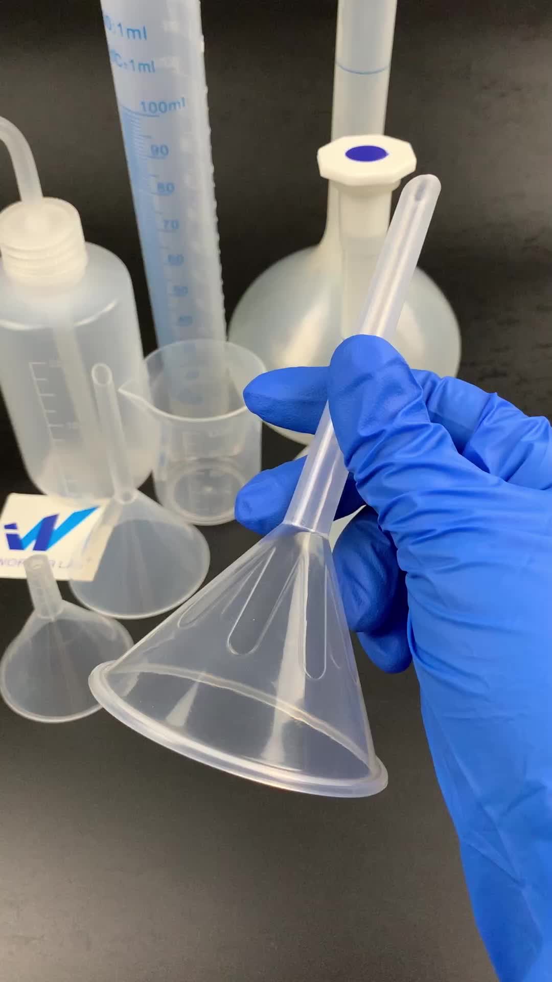 Lab Plastic Funnel Chemical Liquid Water Filter White Funnel Large