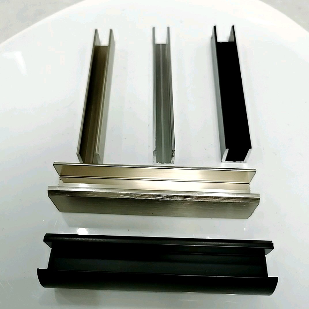 Customized Aluminum Channel Enclosure For Glass Door Frameless Door
