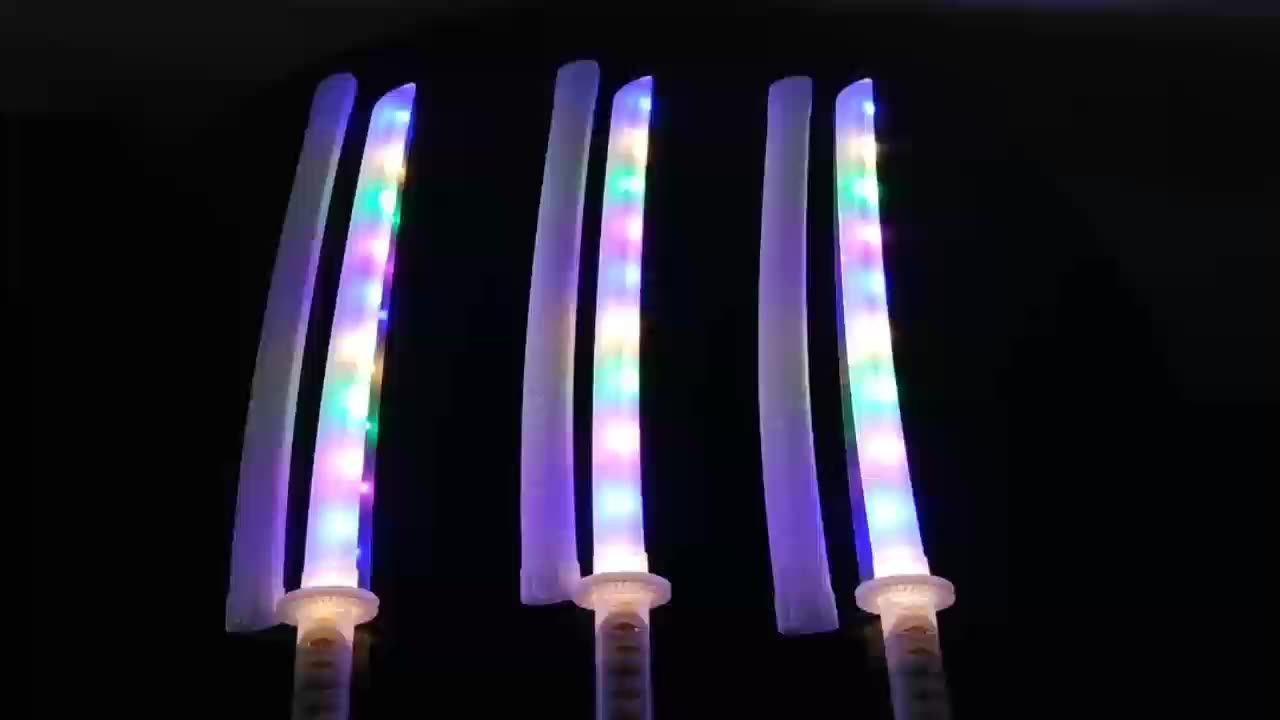 White Katana Lightsaber Light Sword For Kids 2023 New Children's Toys Factory Wholesale Cheap