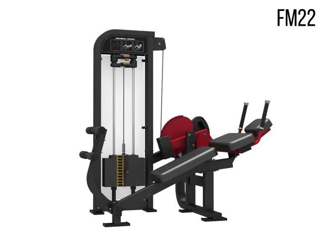 Commercial Grade Gym Equipment MND-FM 22 Pin Loaded Total Abdominal Crunch  Exercise Machine for Sale