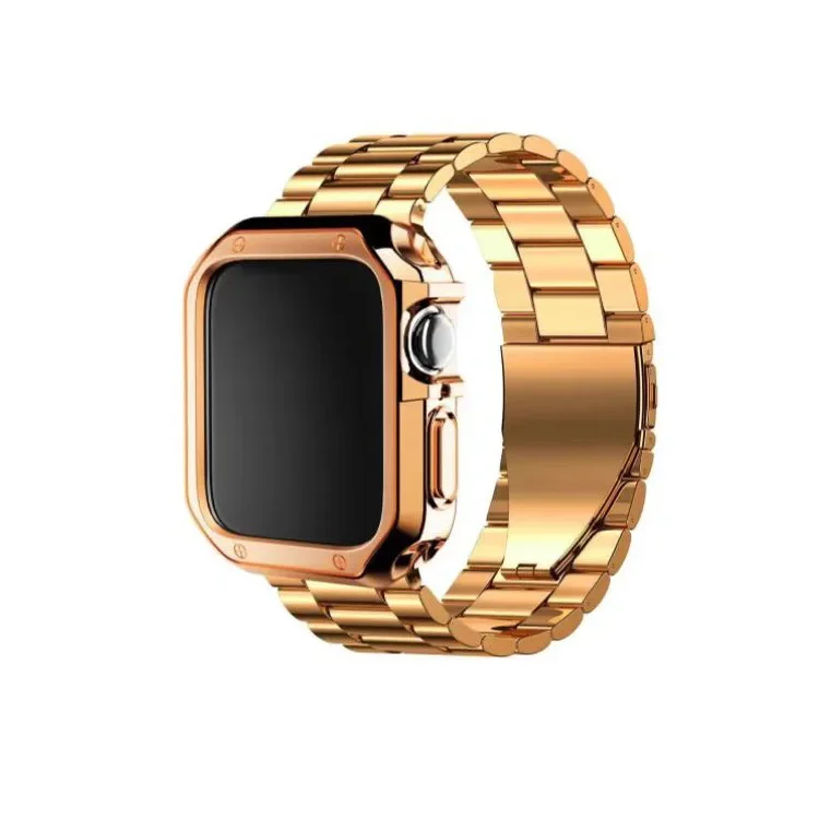 Стальной ремешок для Apple Watch, защитный чехол, набор