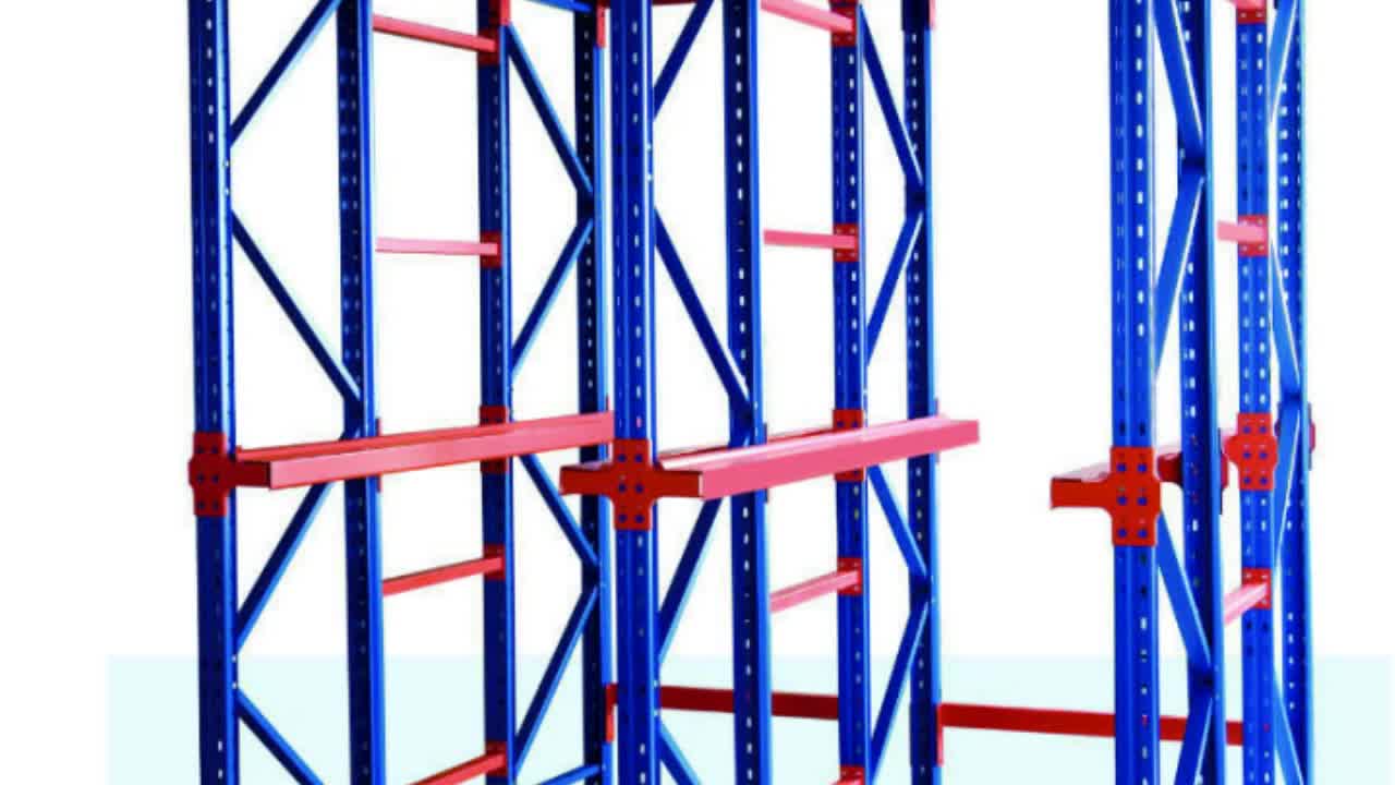 Vertical Pallet Racking Drive In Through Heavy Duty Racking Powder