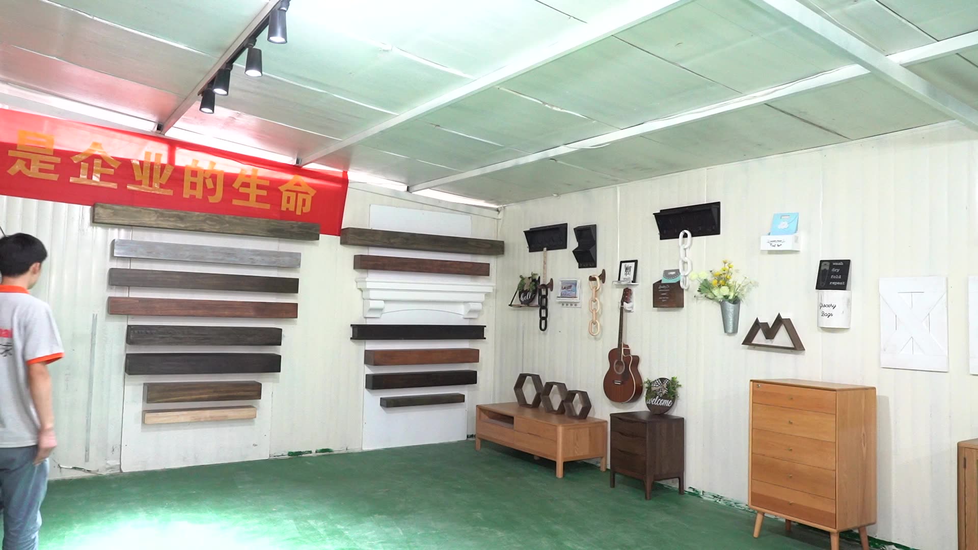 Custom New Products Rustic Fireplace Mantel Floating Shelf With Secret