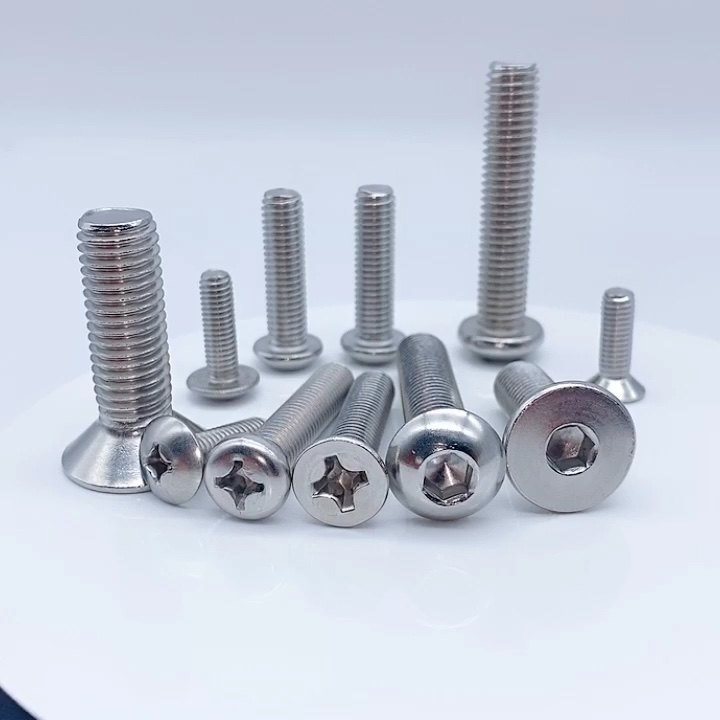 Fasteners Machine Screw Din7985 304 316 Stainless Steel M4 Phillips