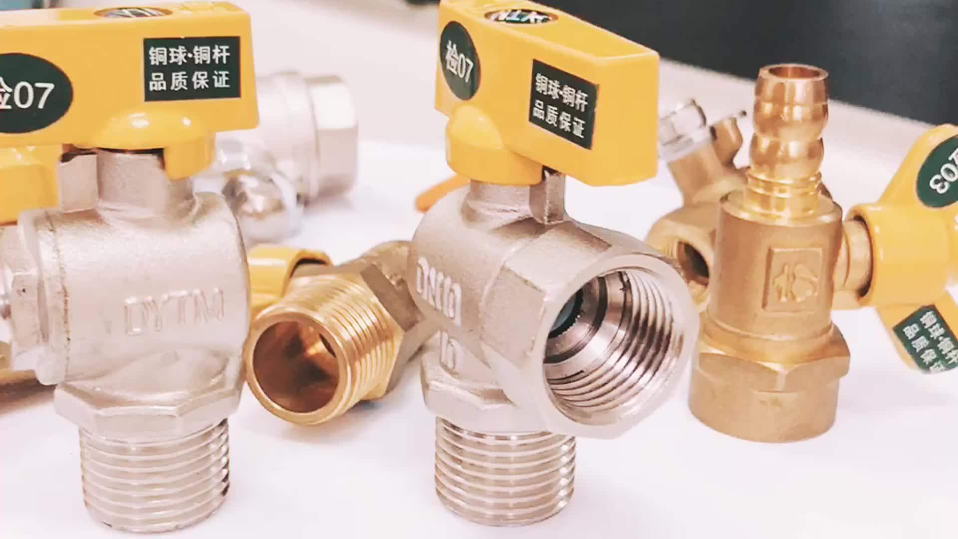 90 Degree Brass Angle Ball Valve Cw617n Small Gas Ball Valve With