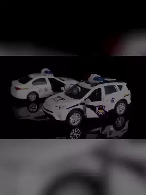 Alloy pickup truck model SWAT police car Large children's toy metal car pullback 110 police car male 
