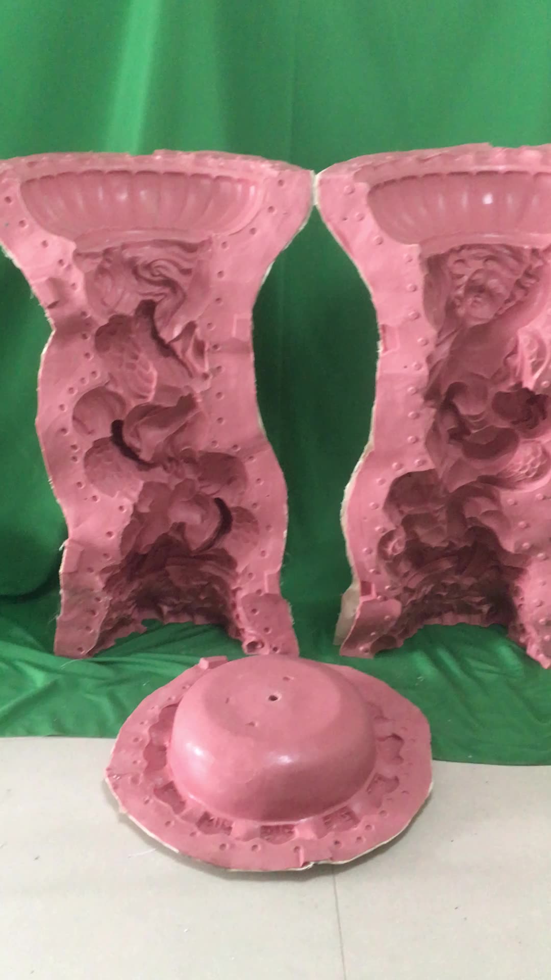 Big Cement Concrete Fountain Fiberglass Molds For Outdoor Garden House