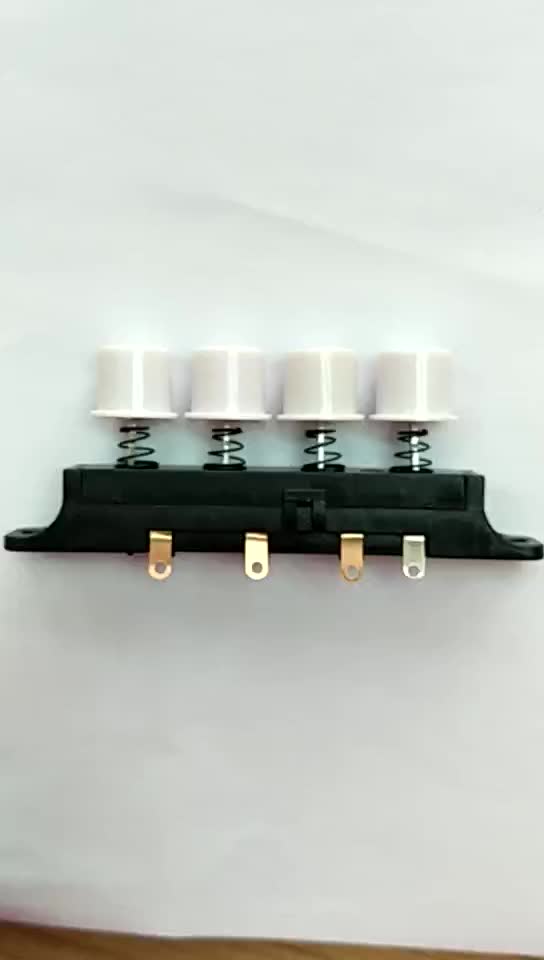 Towie Supply Piano Switch 4 Key 3 Speed Electric Fan Color Push Button