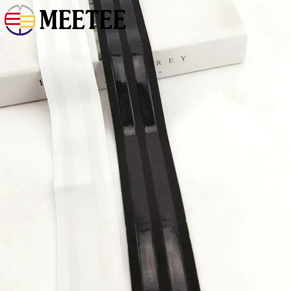 Meetee 2/4 м 5 см черные белые нейлоновые нескользящие ремни для одежды и брюк