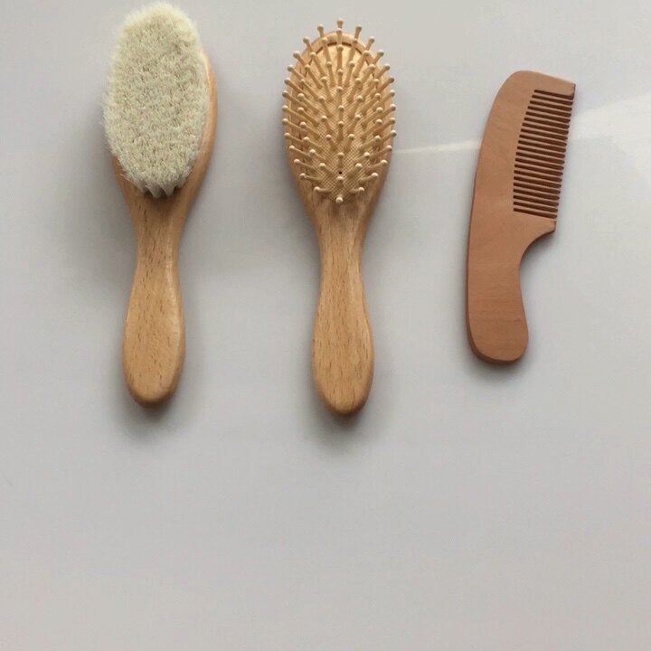 Natural Wooden Baby Hair Brush And Comb Set Gift Set Buy Baby Hair Brush,Baby Hair Brush And