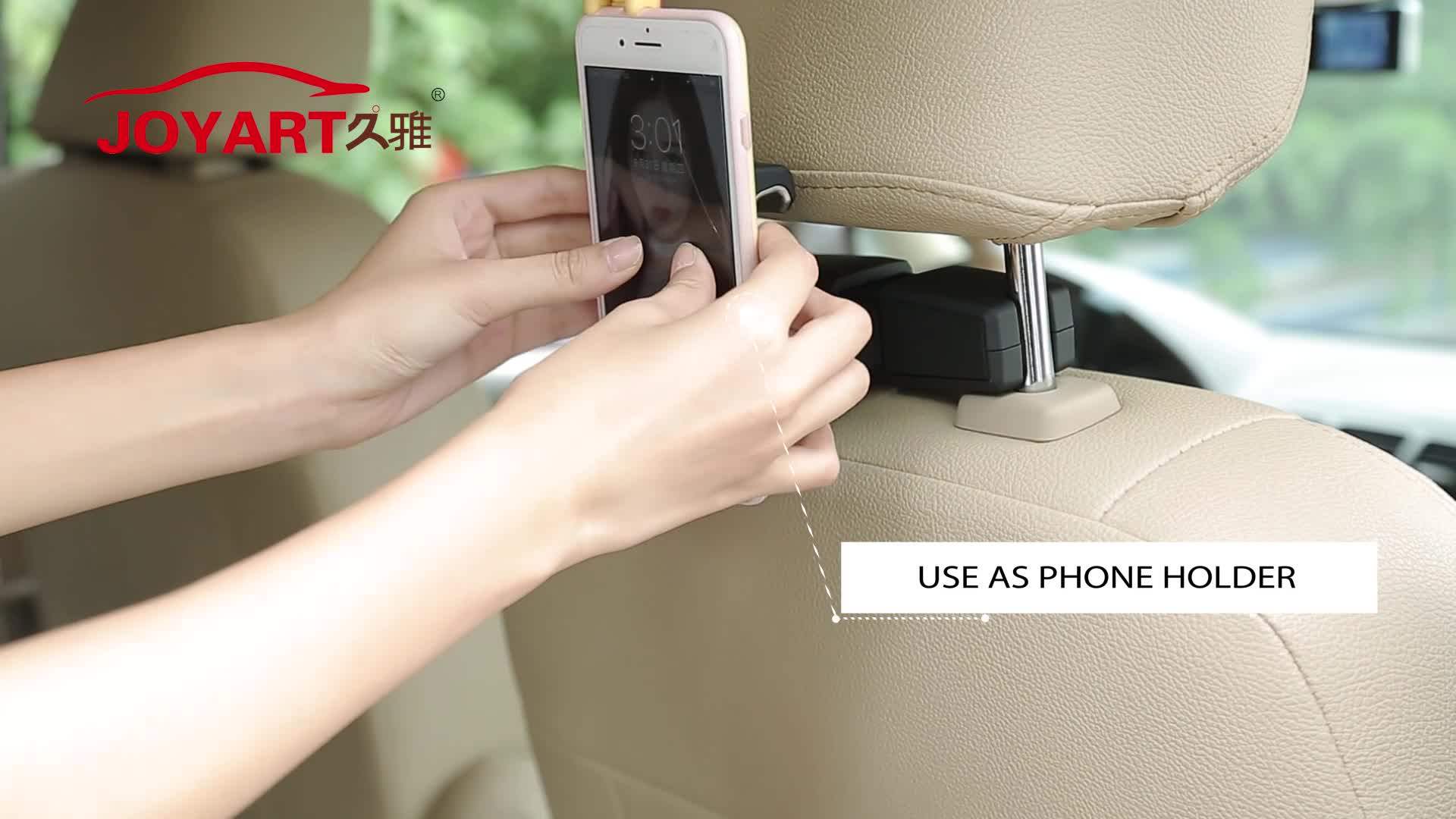 Joyart New Car Interior Accessories Vehicle Grocery Bag Hook With Phone