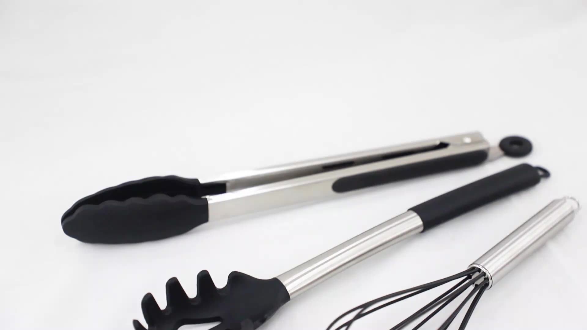 Wholesale Silicone Tongs Set Cooking Kitchen Barbecue Food Tongs