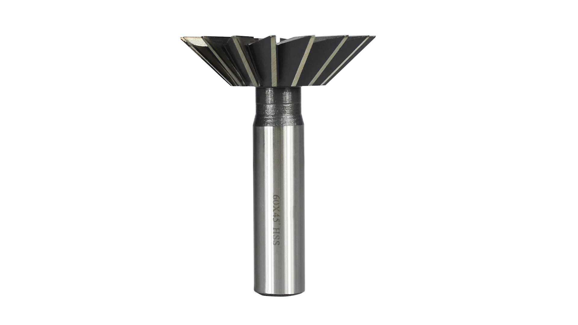 Hartmetall-Schwalbenschwanzfräser 45/60°, 1,5–16 Mm – Zweischneidiger T-Schlitzfräser Für Metallbearbeitung Und Formstahl