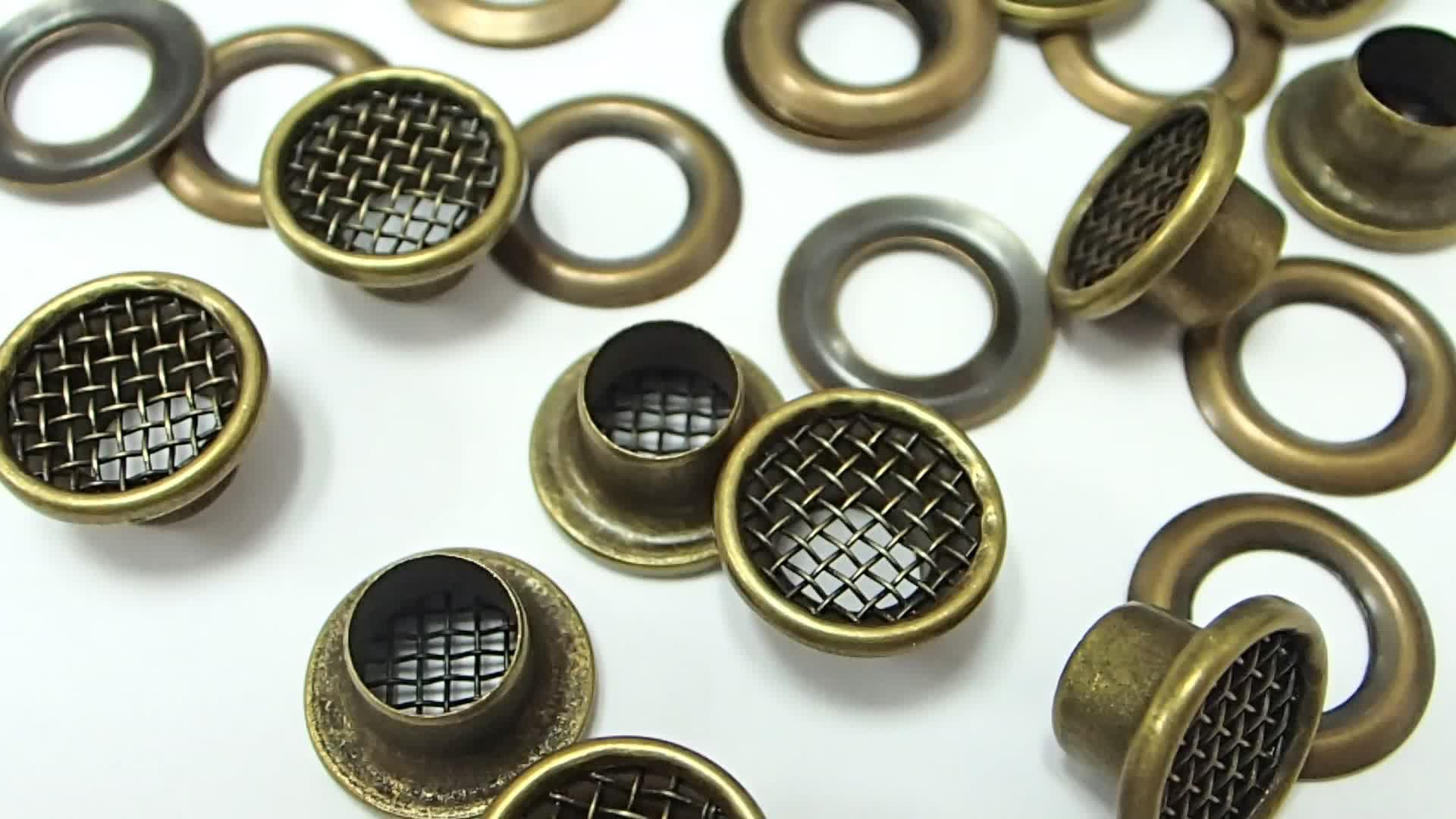 10mm Metal Antique Brass Mesh Eyelets For Garment 32025j Buy Mesh