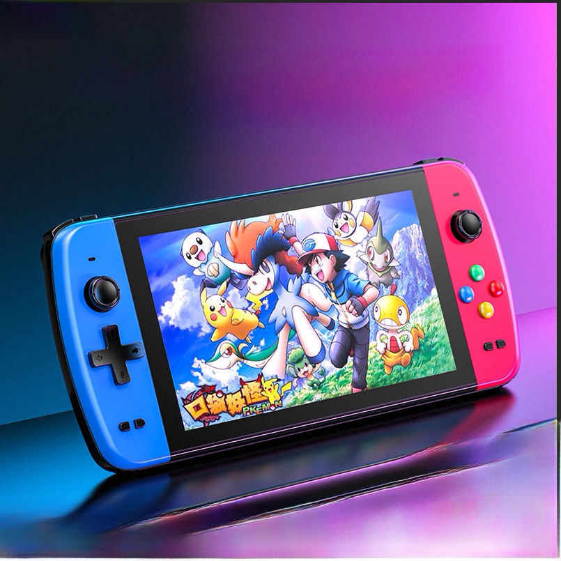 Little Overlord Q900 Game Console Handheld New Model Psp Arcade Classic Large Screen Fc Handheld Gba Contra Children's Tetris Two-Player Game Console Nintendo Retro Old-Fashioned Portable