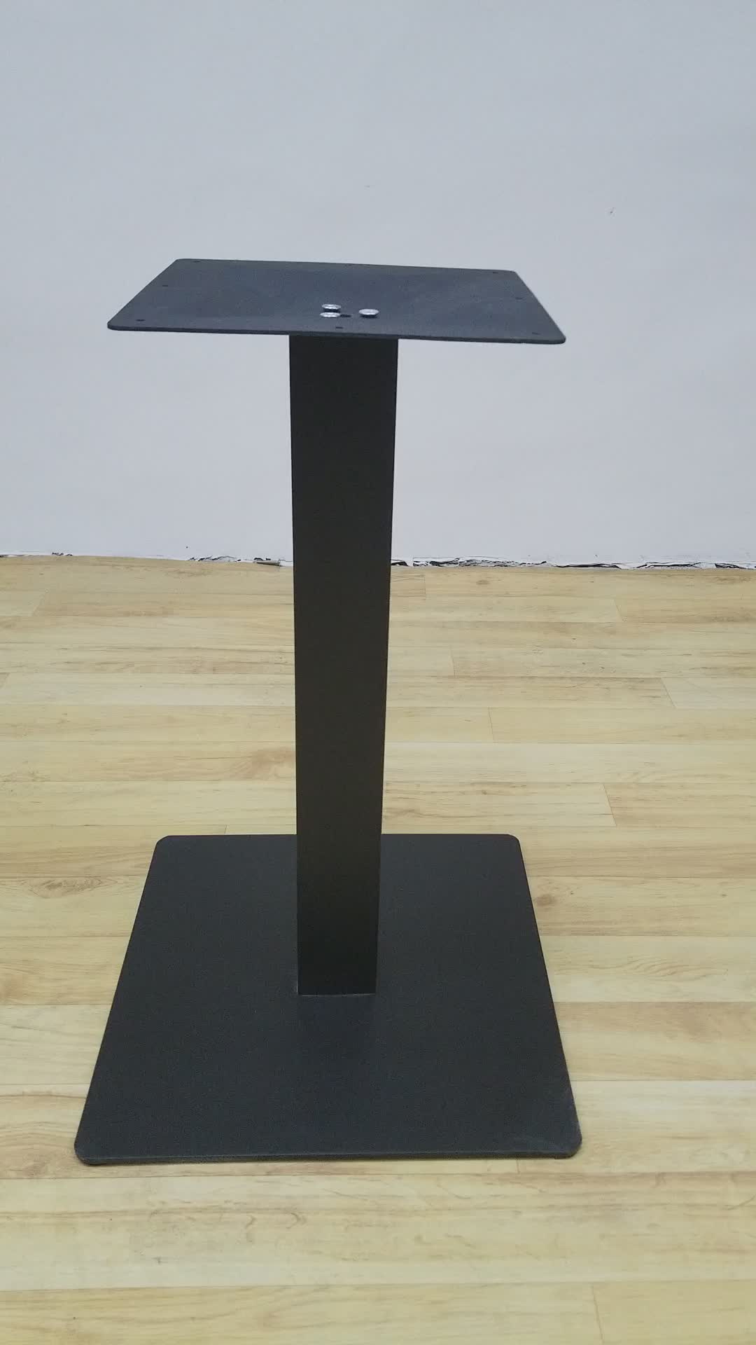 Black Square Steel Table Base,Steel Table Legs Square,Steel Square Post