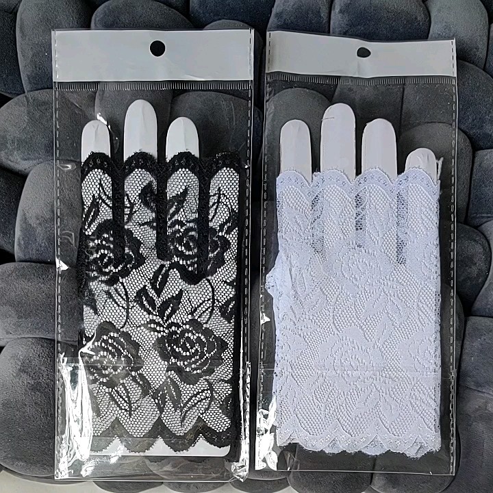 Women Lace Fingerless Gloves Elegant Wedding Party Gloves