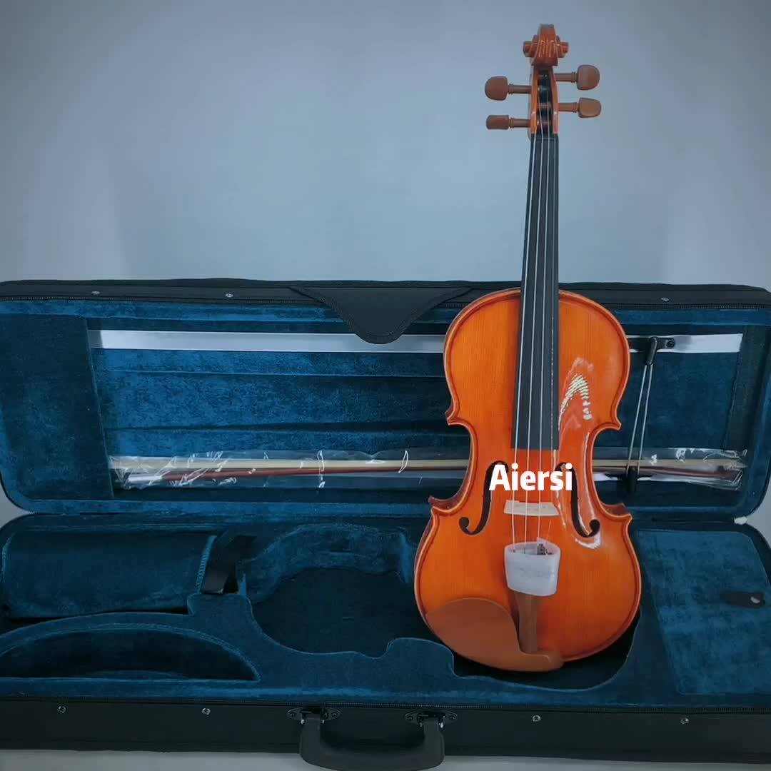 China Aiersi Made Professional Violin Musical Instrument 4/4 Wholesale