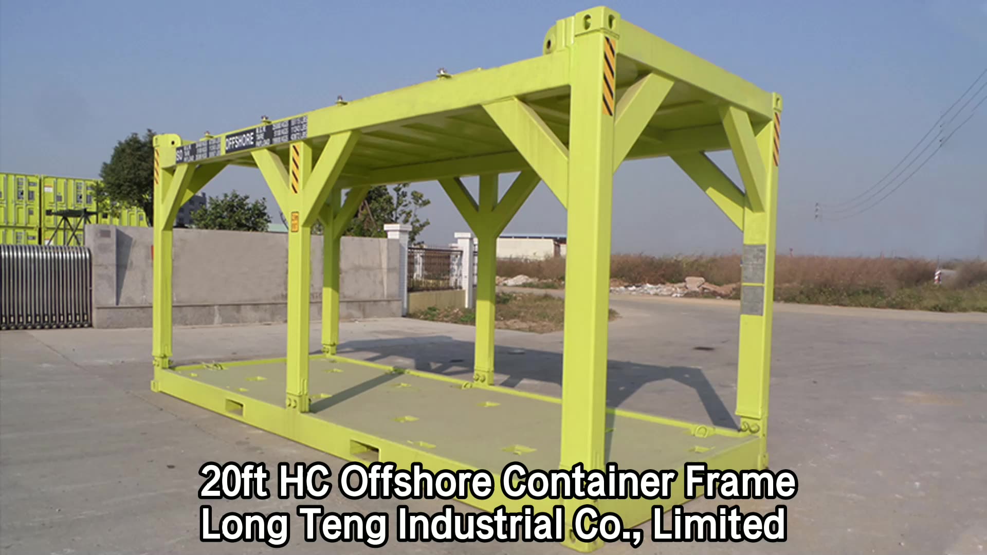 Dnv 271 Standard 20 Ft Offshore Frame Container For Genset Equipment