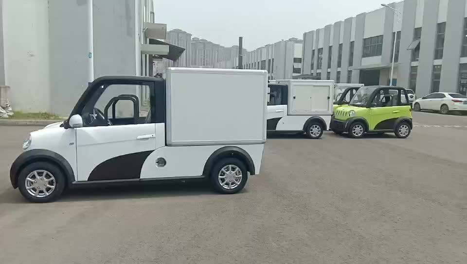 Electric van with box pure electricity from Jiayuan mini car light van