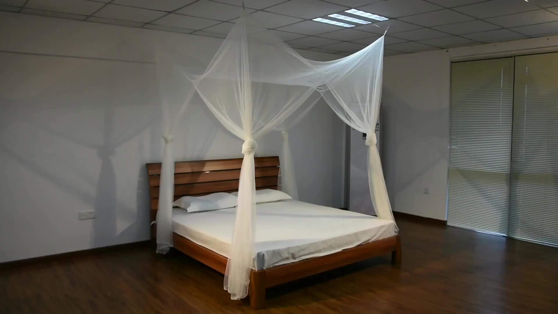 Queen Size Bed Four Corner Post Bed White Canopy Mosquito Net Buy