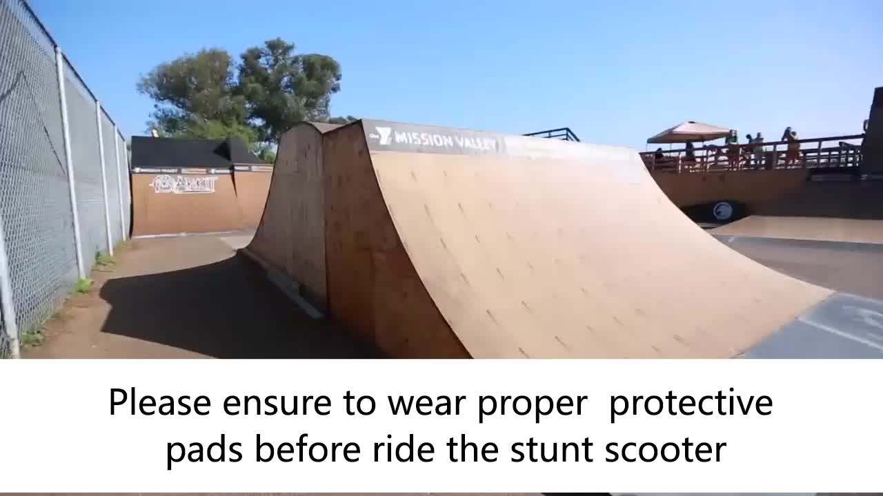 Extreme 360 Gold Chrome Stunt Pro Scooter With Customized Design For