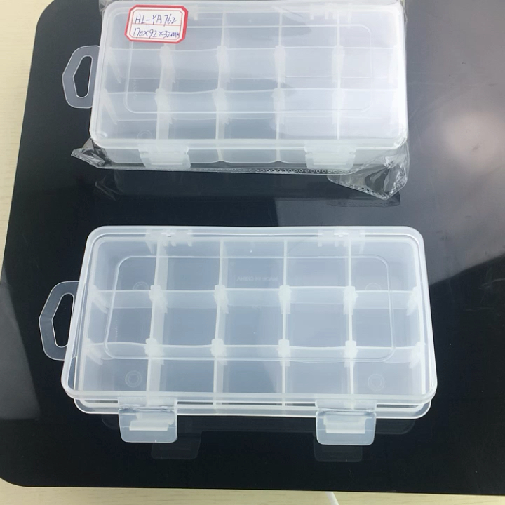 Clear Plastic Fishing Storage Tackle Box With Dividers Buy Fishing